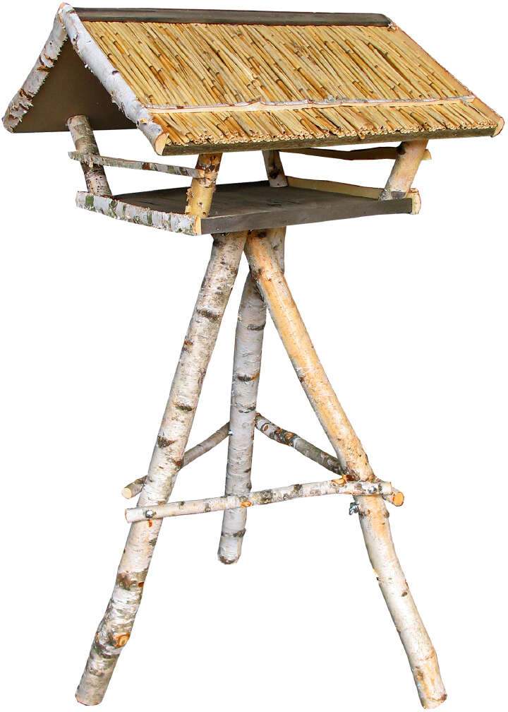 dobar XXL-Vogelfutterhaus Birke inkl. Ständer